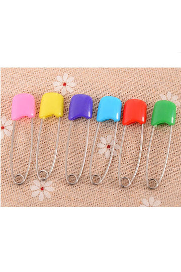 Baby Safety Pins Stainless Steel Big Pack of 6